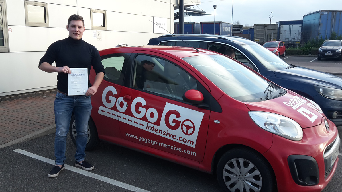 Driving test pass liam rogerts