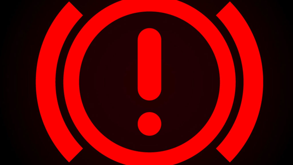 image of a Brake system warning light